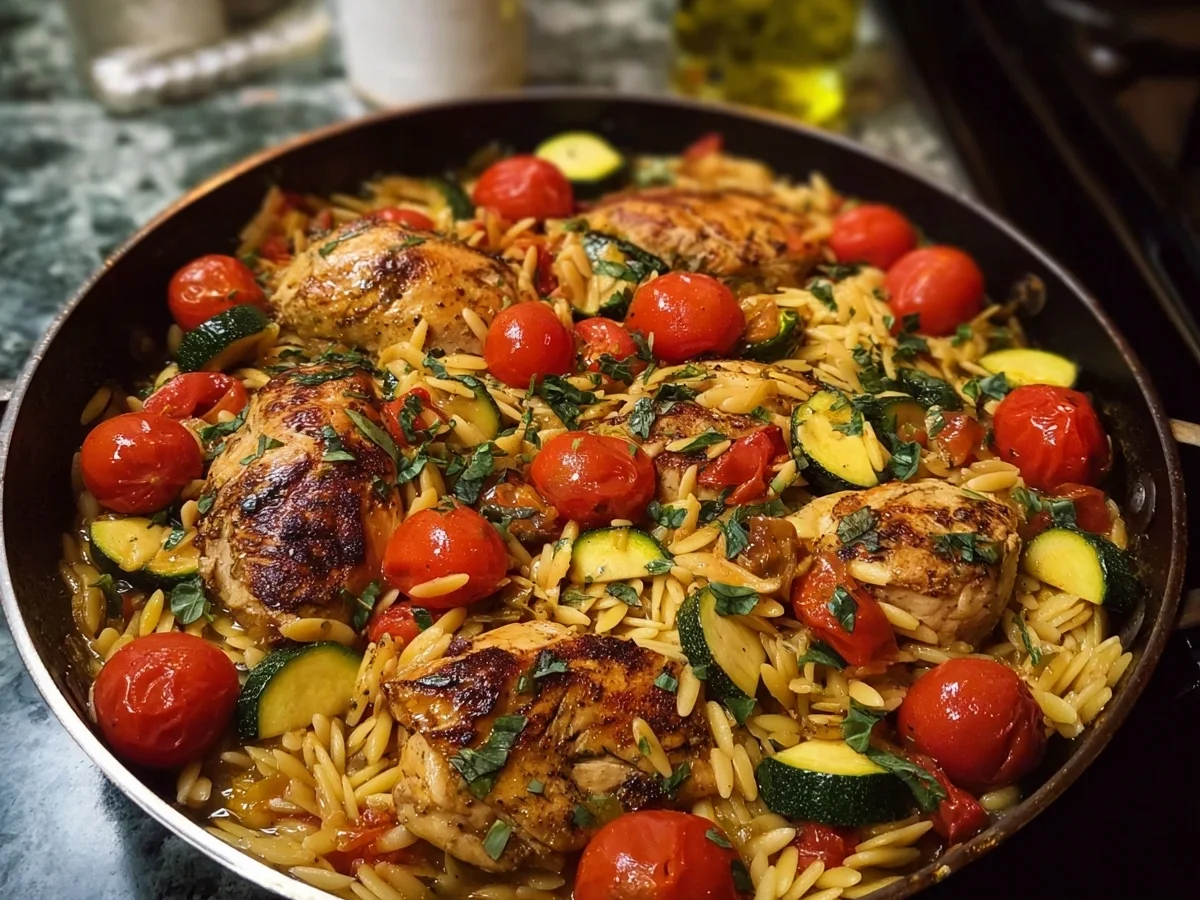 Balsamic Chicken Veggie Orzo: Easy One-Pan, High Protein - Image 2
