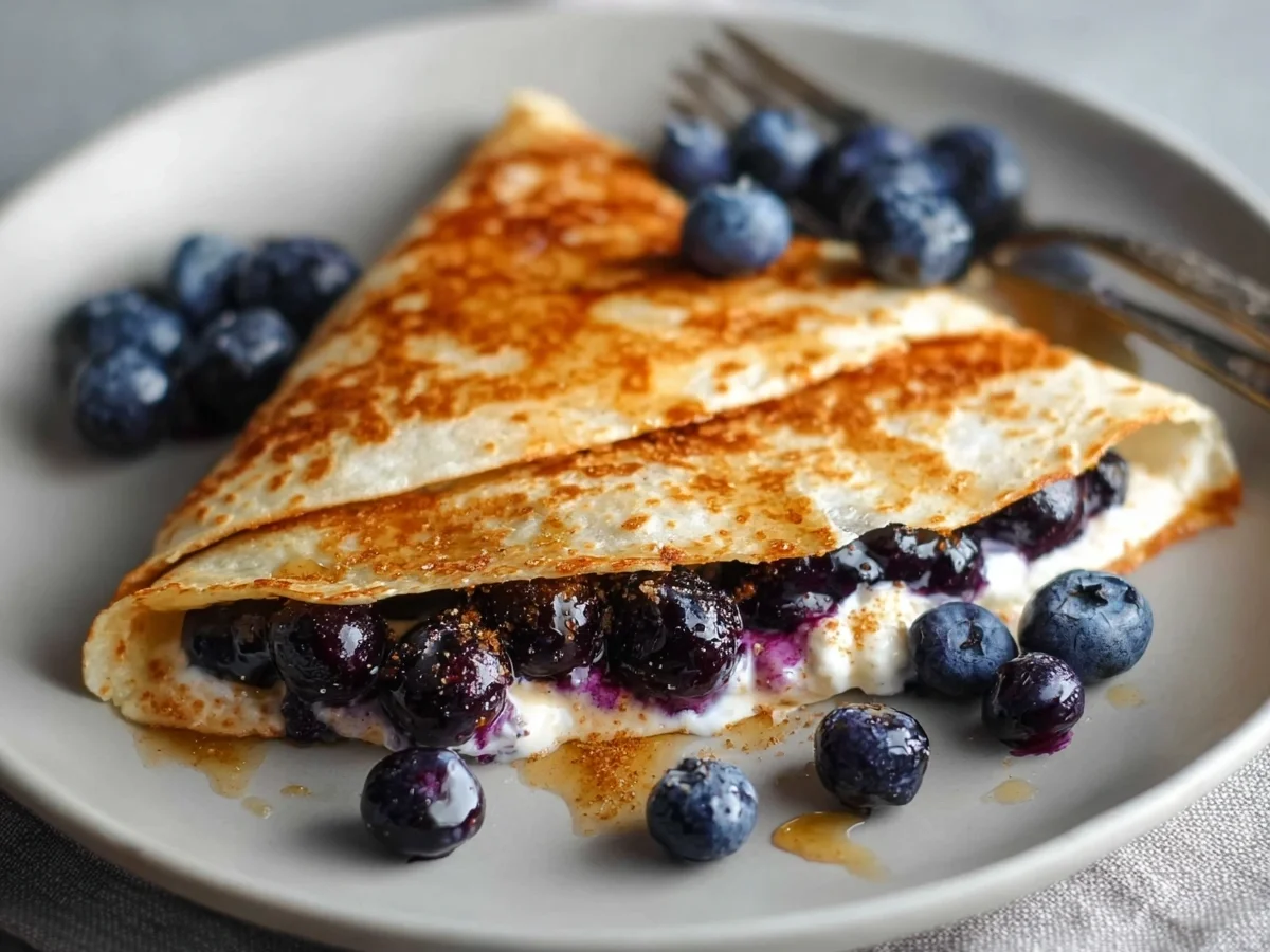 Blueberry Breakfast Quesadilla: Quick, High Protein - Image 1