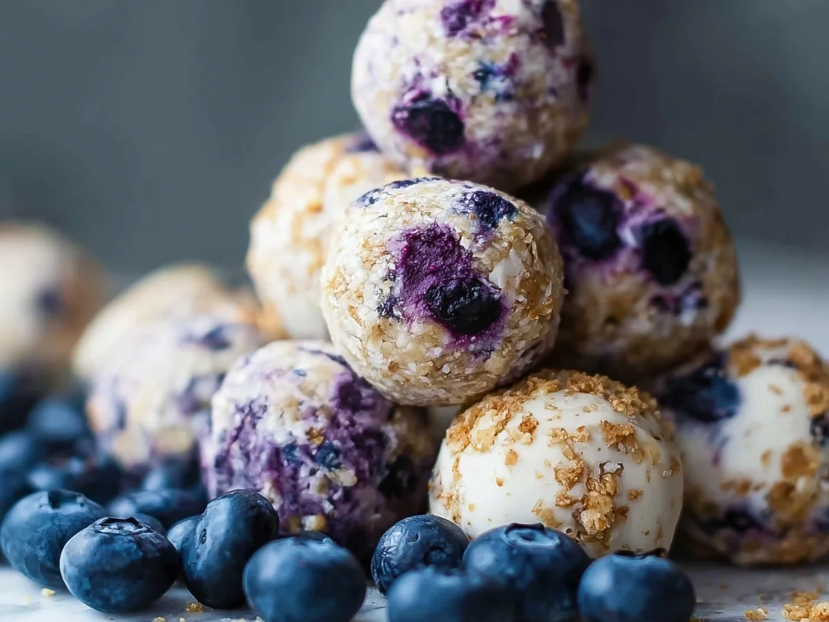 Blueberry Cheesecake Protein Bites: Healthy No-Bake Snack - Image 2