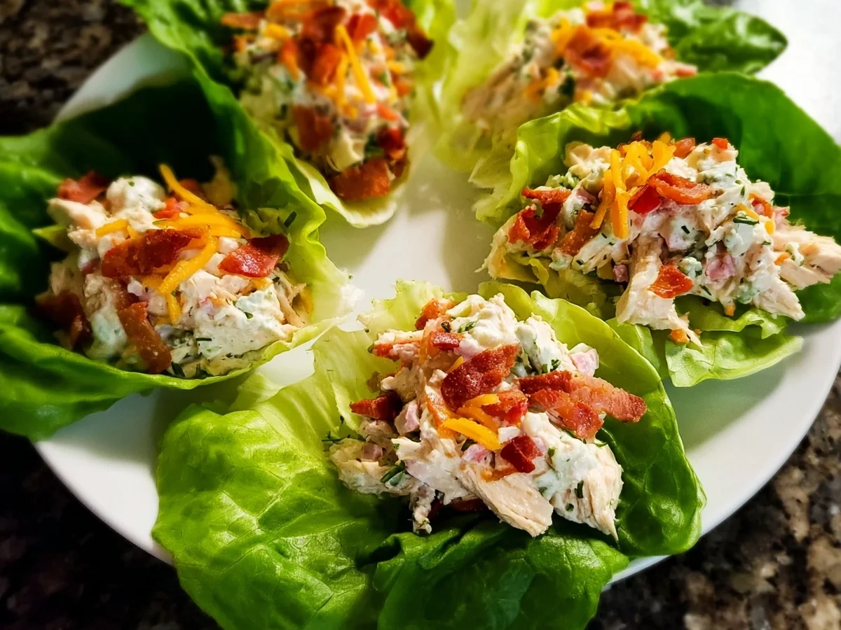 Chicken Turkey Ham Ranch Lettuce Wraps | Low Carb & Quick - Image 2