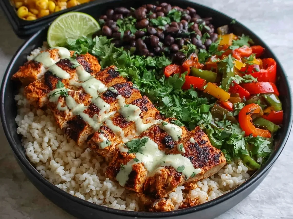 Chipotle Chicken Bowl: High Protein, Meal Prep Ready - Image 1
