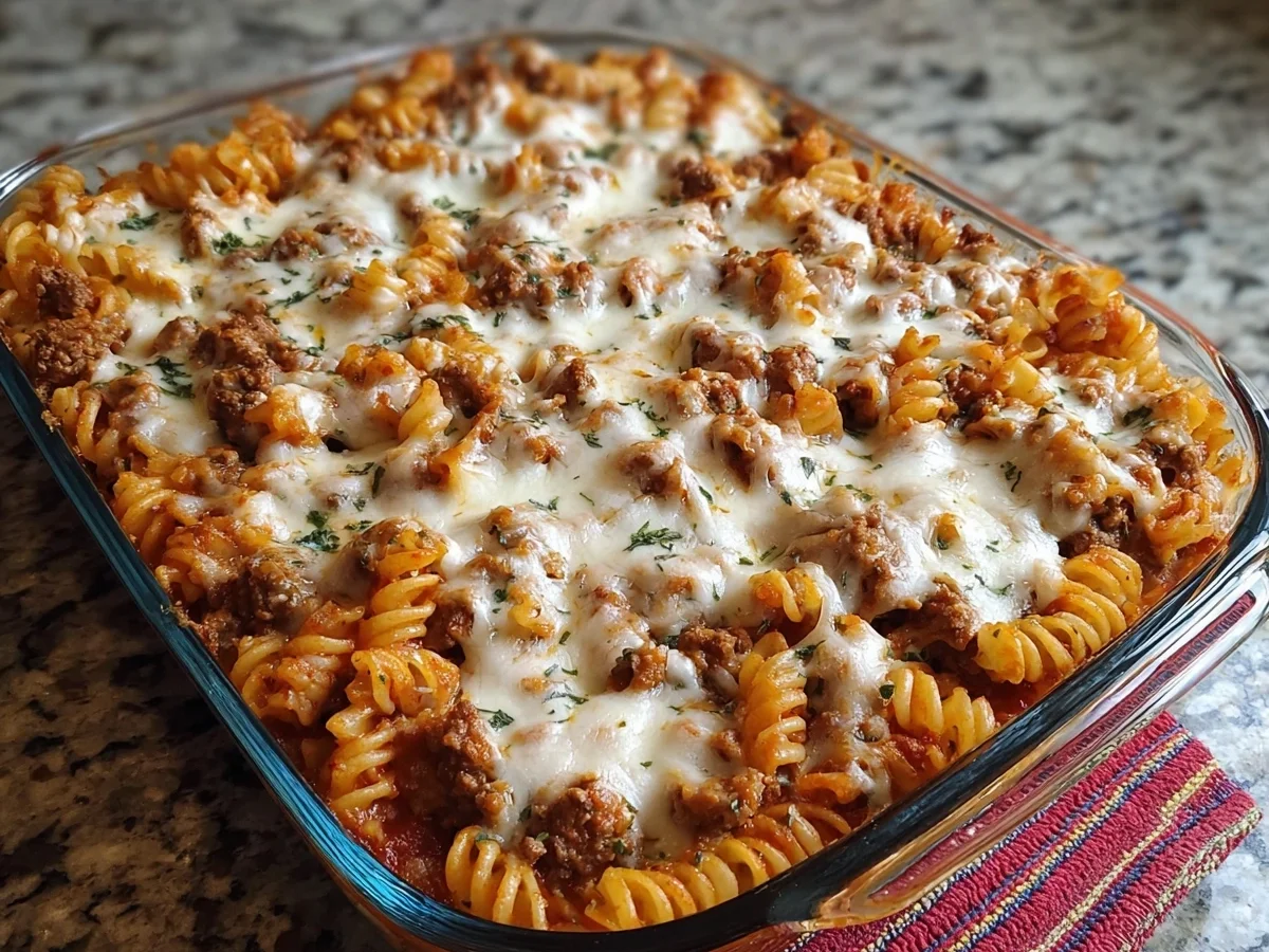 Cottage Cheese Ground Beef Protein Pasta Bake - Image 2
