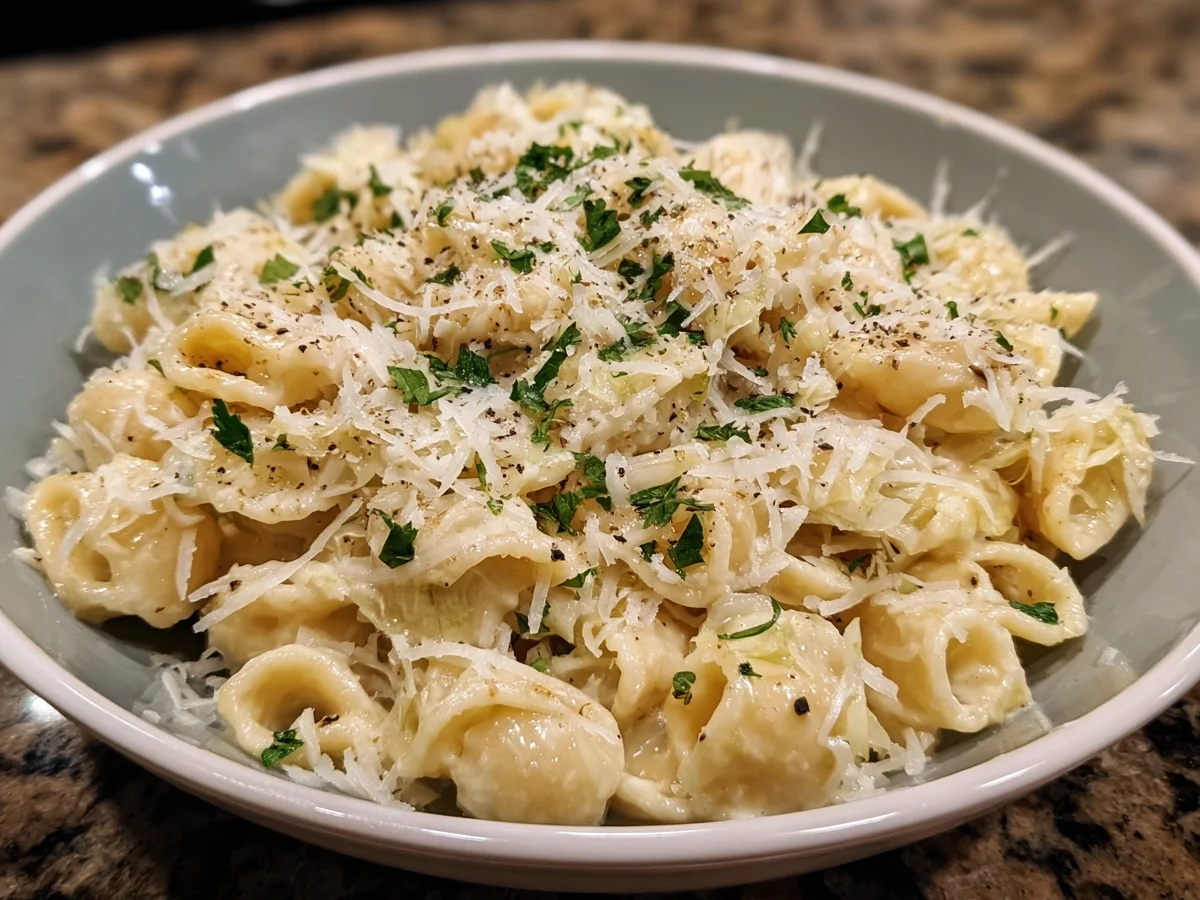 Creamy Alfredo Cabbage Pasta: Easy Weeknight Meal - Image 1
