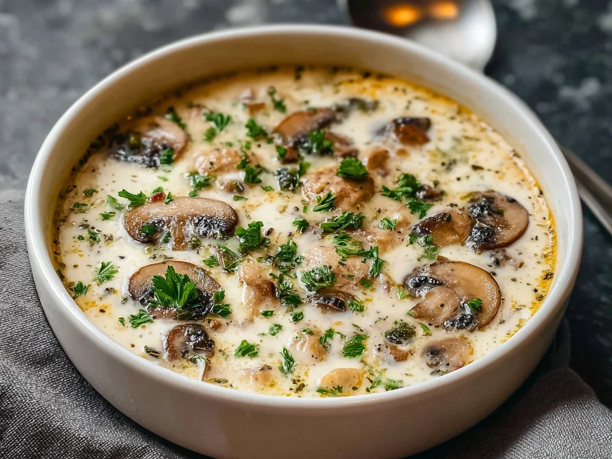 Creamy Cottage Cheese Mushroom Soup - Image 2