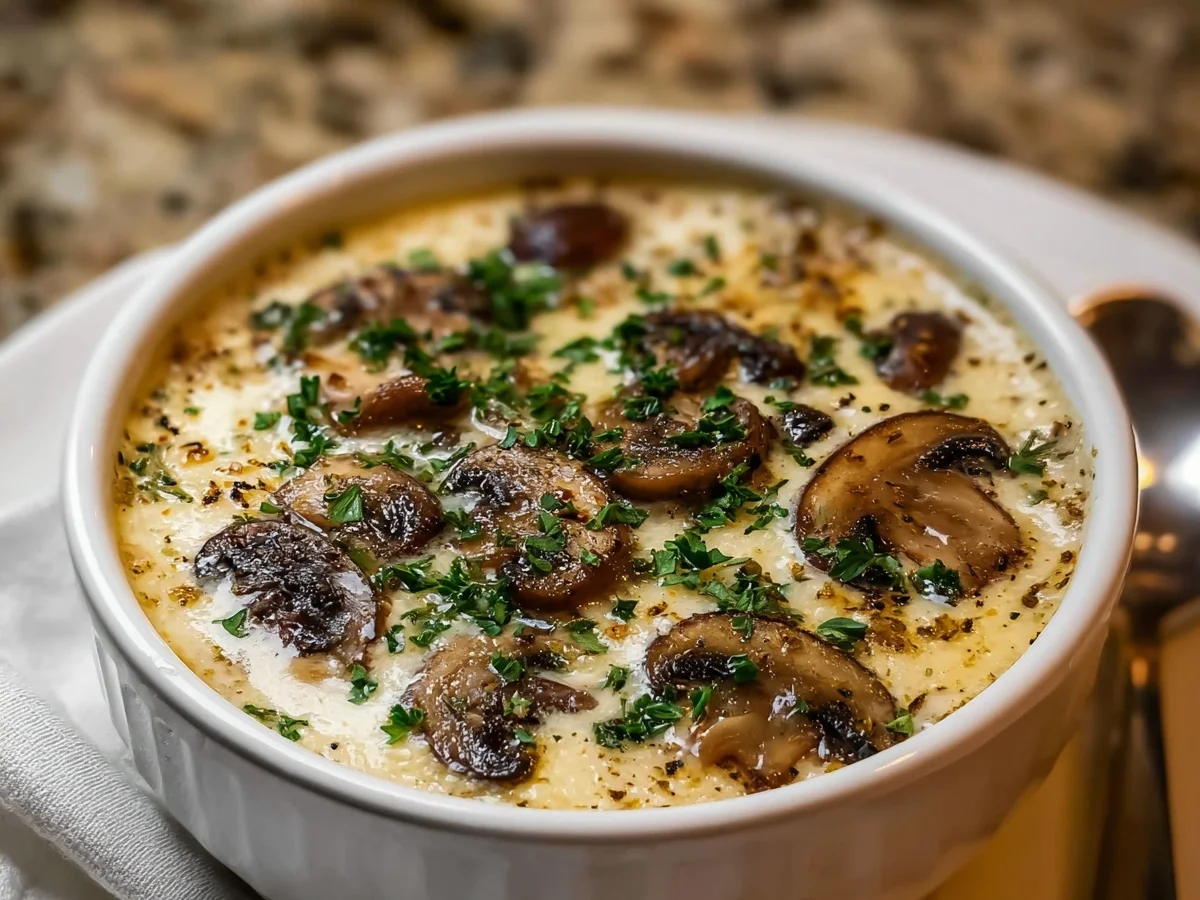 Creamy Cottage Cheese Mushroom Soup: Protein-Rich - Image 2