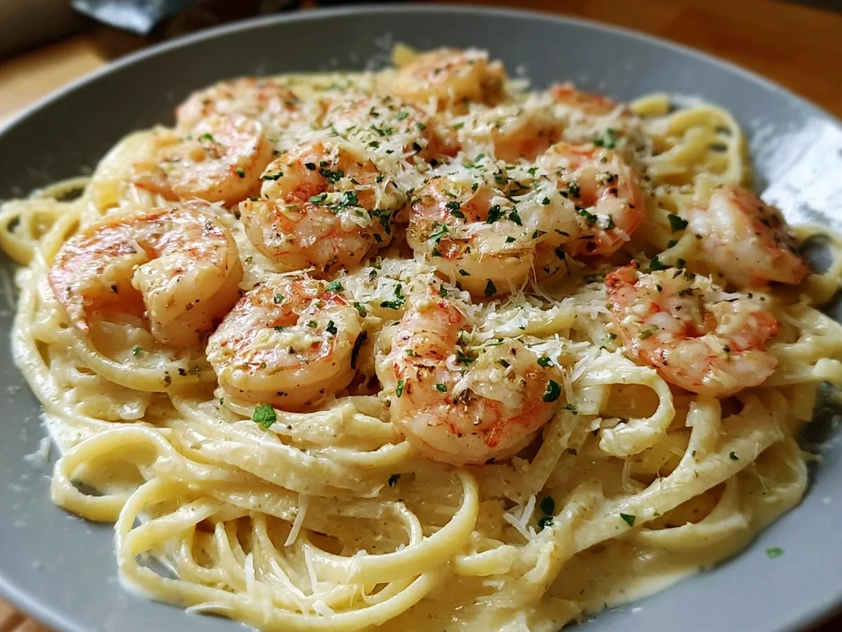 Creamy Garlic Shrimp Pasta: Quick Meal Prep - Image 2