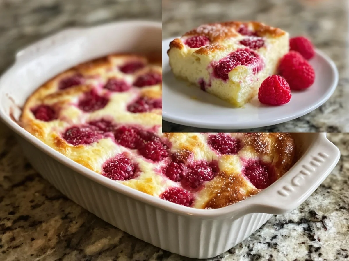 Creamy Lemon Raspberry Cottage Cheese Bake - Image 2