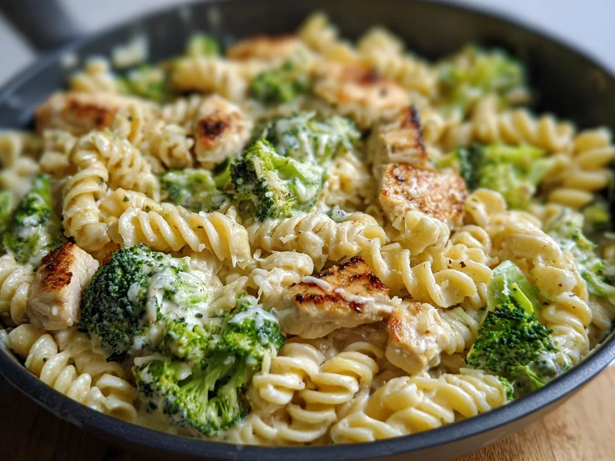 Creamy Rotisserie Chicken Broccoli Pasta: Quick Dinner - Image 1
