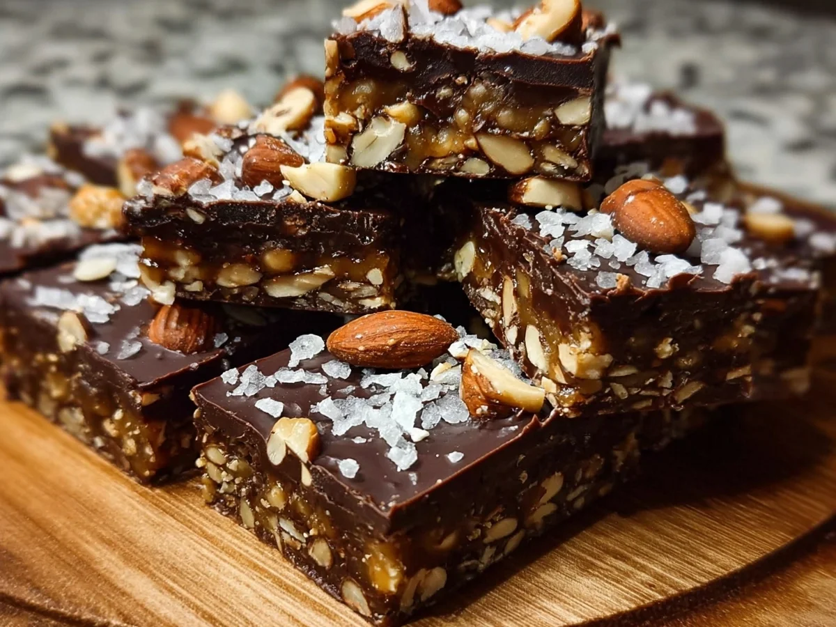 Dark Chocolate Sea Salt Nut Bars: Easy Healthy Snack - Image 2