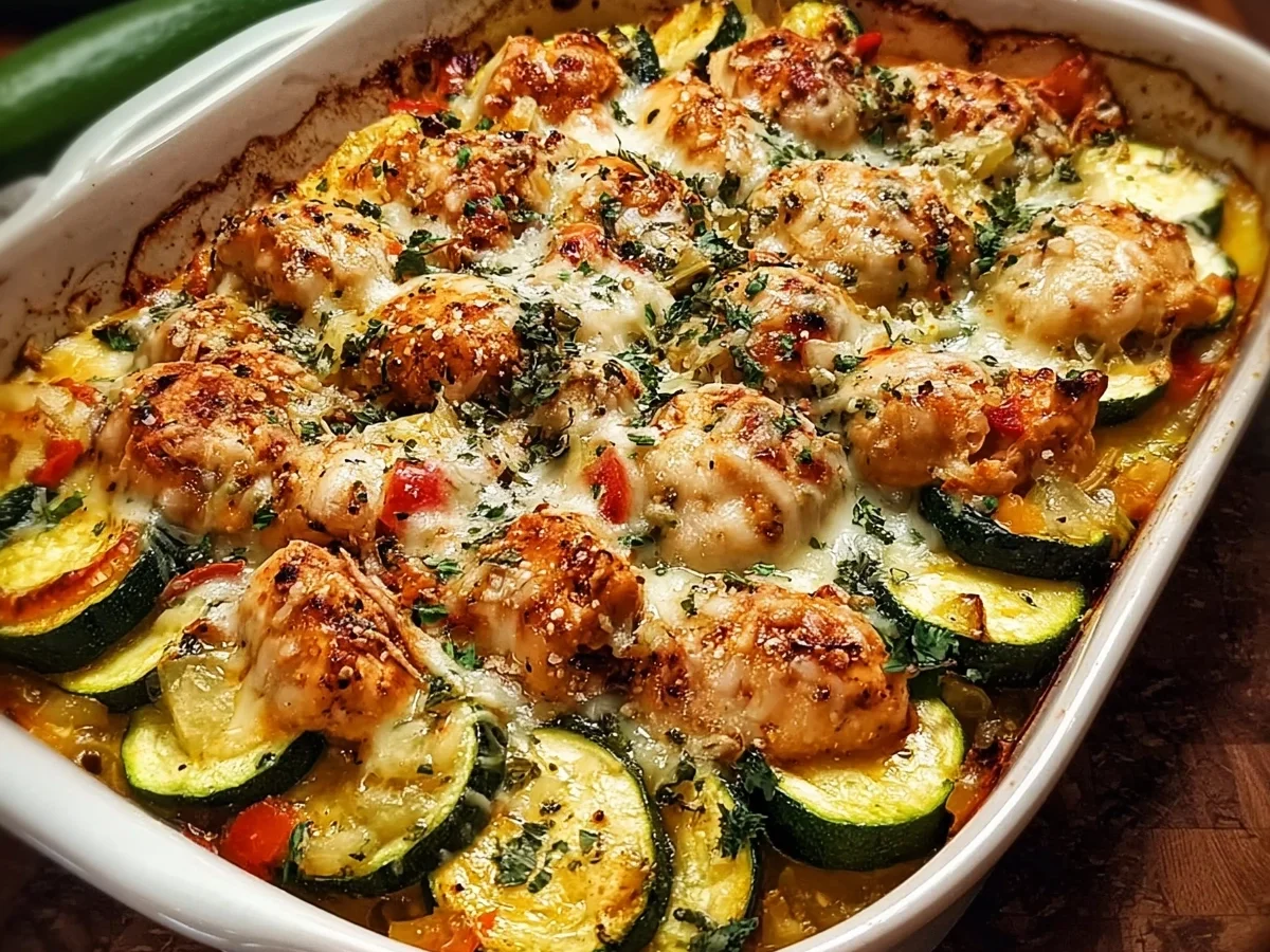 Easy Chicken Zucchini Bake: Protein-Packed One-Dish Meal - Image 1