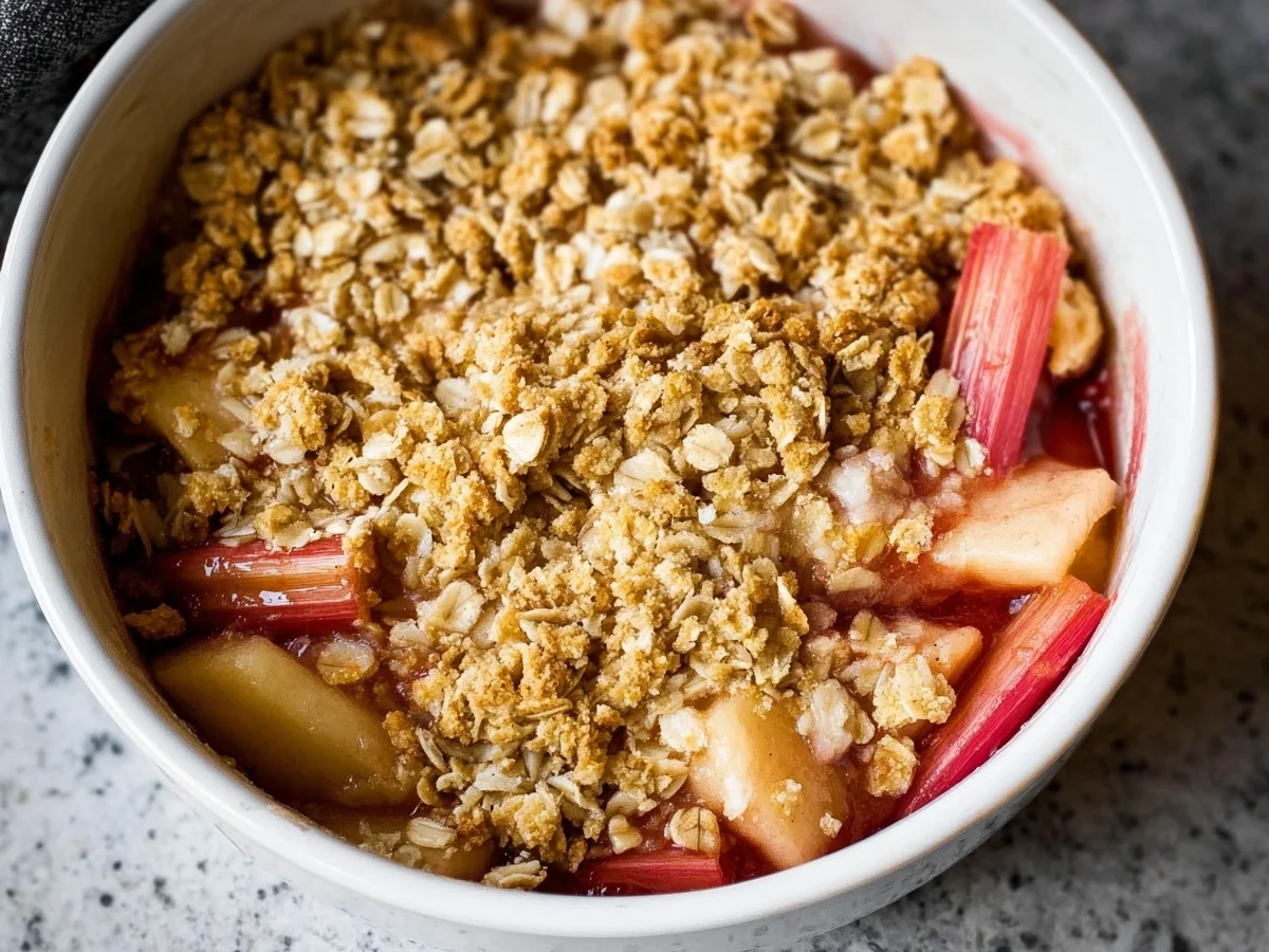 Easy Rhubarb Crisp Recipe: Quick & Delicious Dessert - Image 2