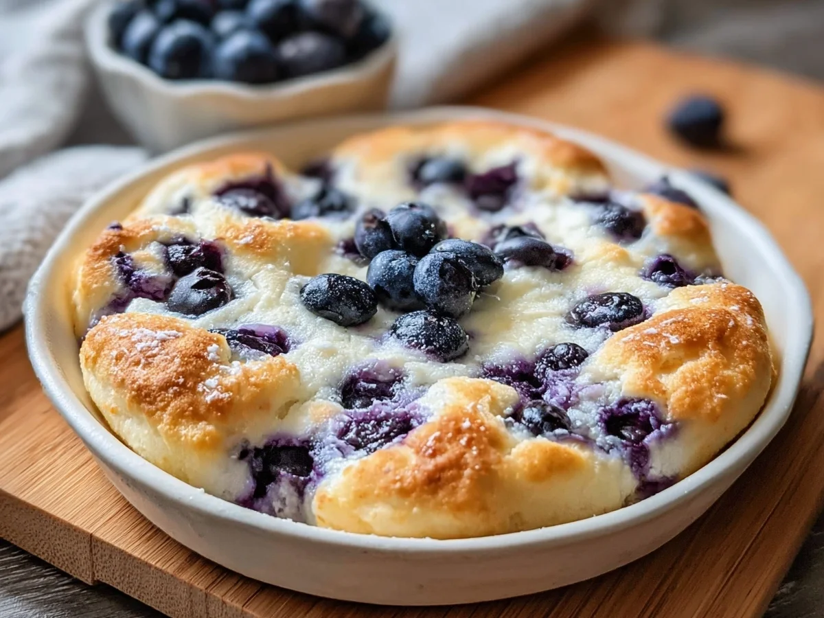 Fluffy Cottage Cheese Blueberry Cloud Bread: Healthy & Low-Carb - Image 1