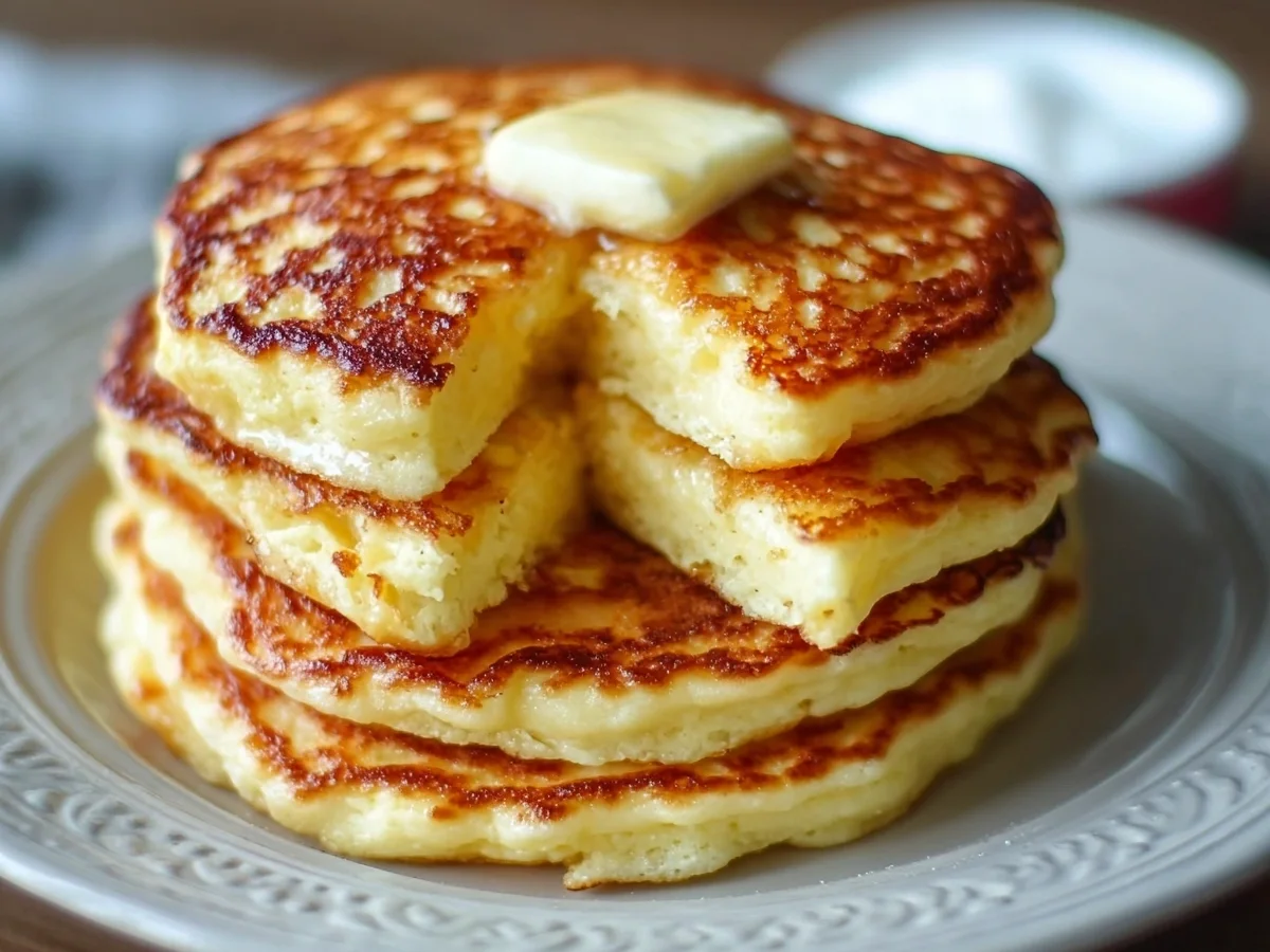 Fluffy Low Carb Flourless Cottage Cheese Pancakes - Image 2