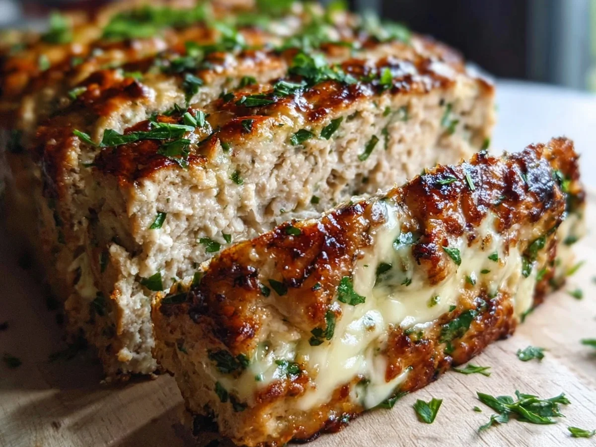 Garlic Parmesan Chicken Meatloaf: Tender & Flavorful - Image 1