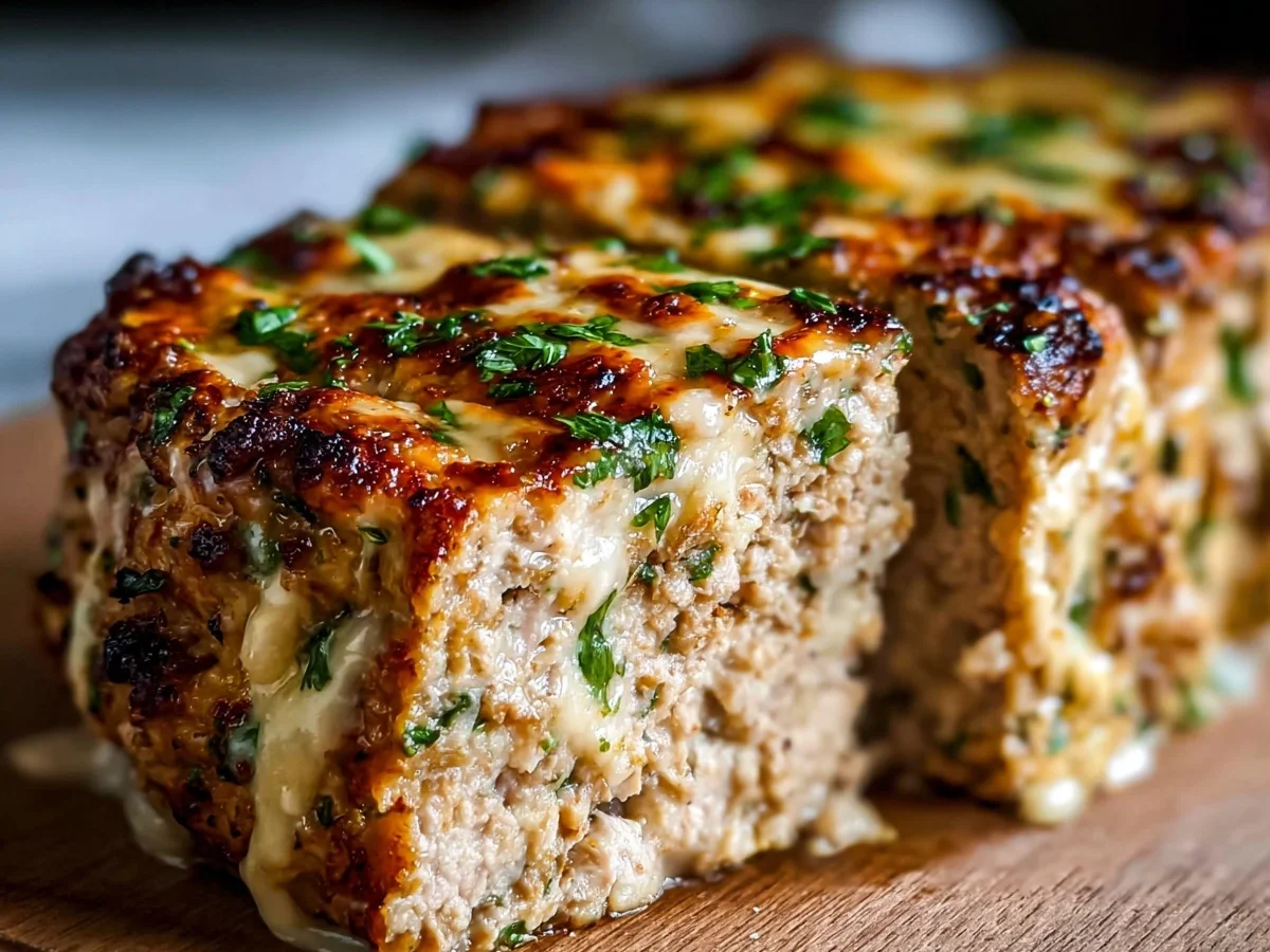 Garlic Parmesan Chicken Meatloaf: Tender & Flavorful - Image 2