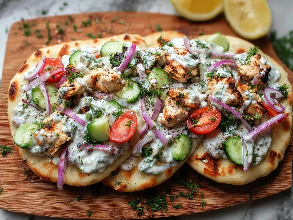 Greek Chicken Flatbread: High-Protein Quick Dinner - Image 2