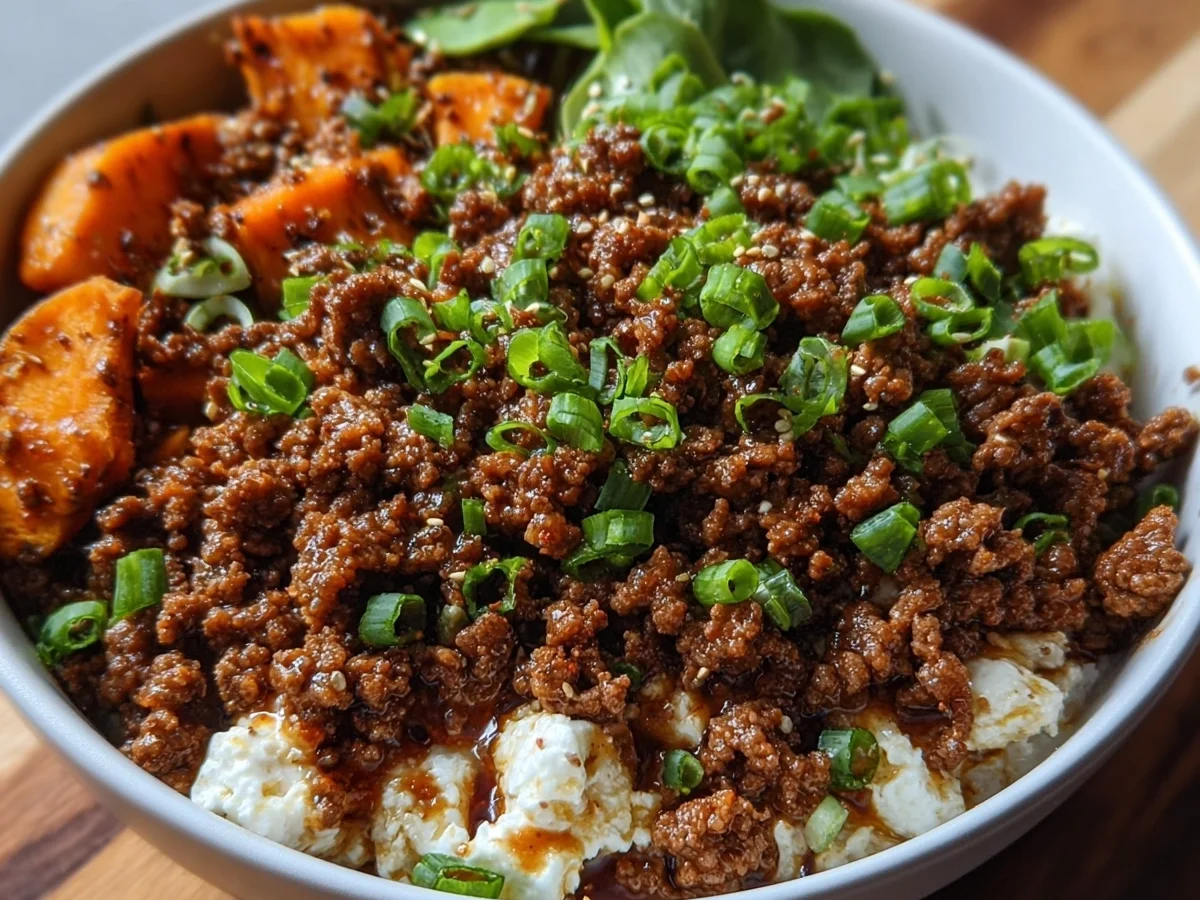 Ground Beef Hot Honey Bowl: High-Protein, Viral Recipe - Image 1