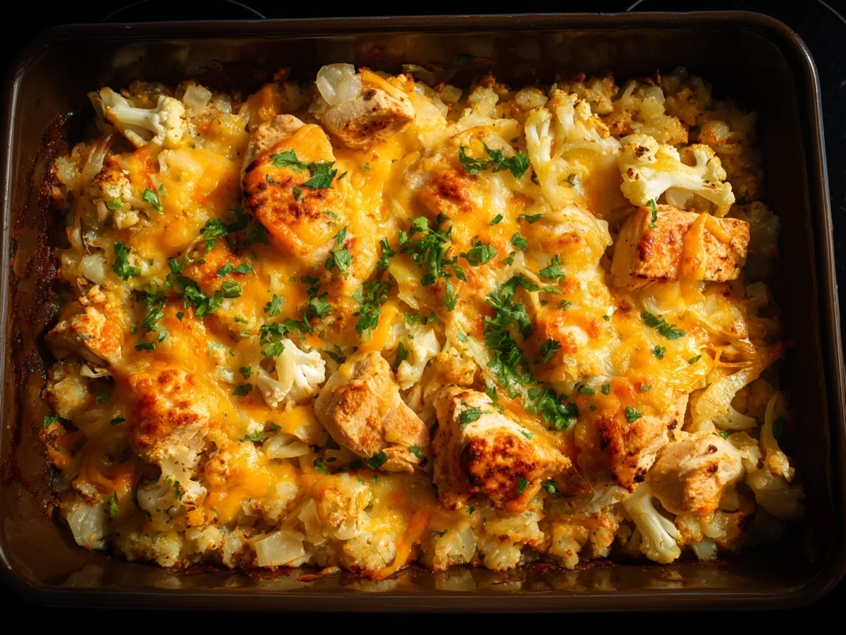 Healthy Chicken Cauliflower Rice Casserole Recipe - Image 1