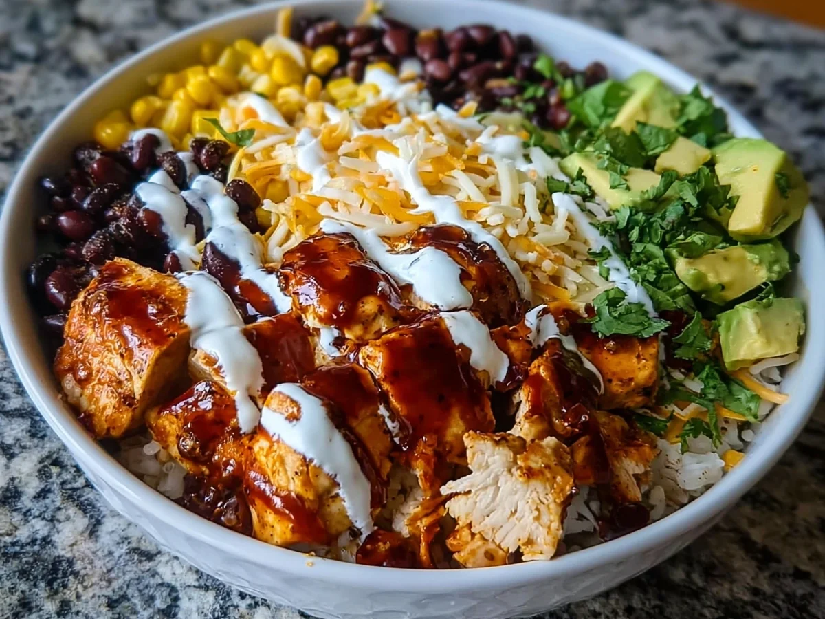 High Protein BBQ Ranch Chicken Bowl Recipe - Image 2