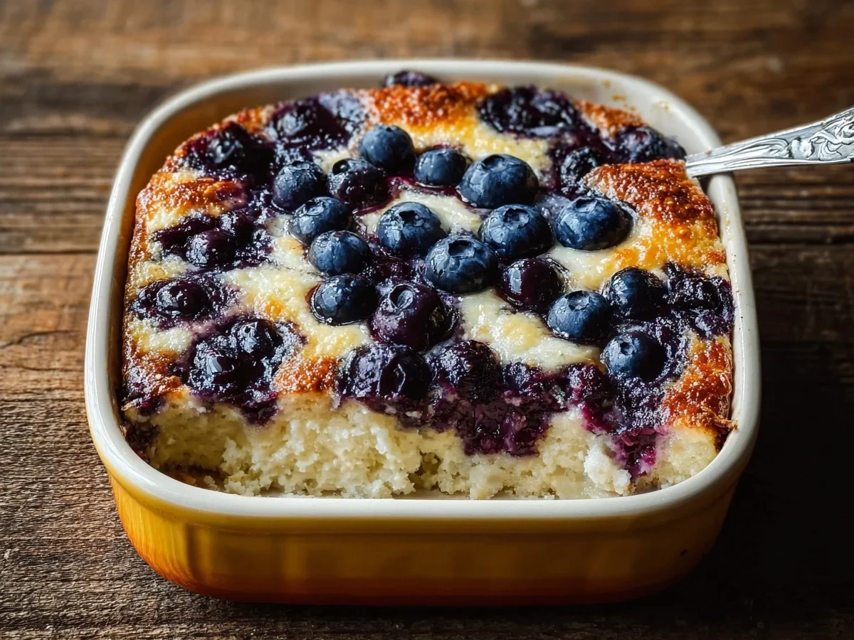 High Protein Blueberry Cottage Cheese Breakfast Bake - Image 1