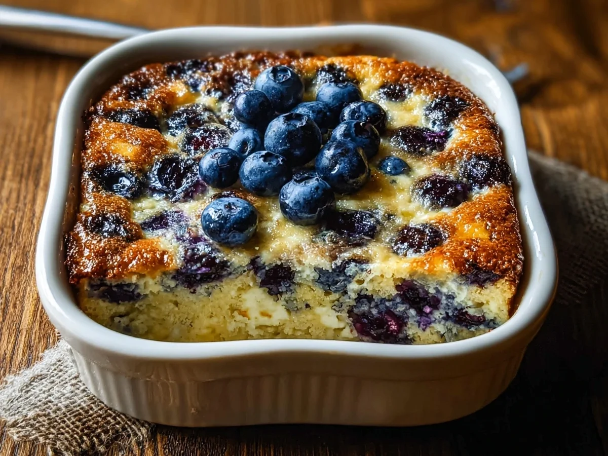 High Protein Blueberry Cottage Cheese Breakfast Bake - Image 2