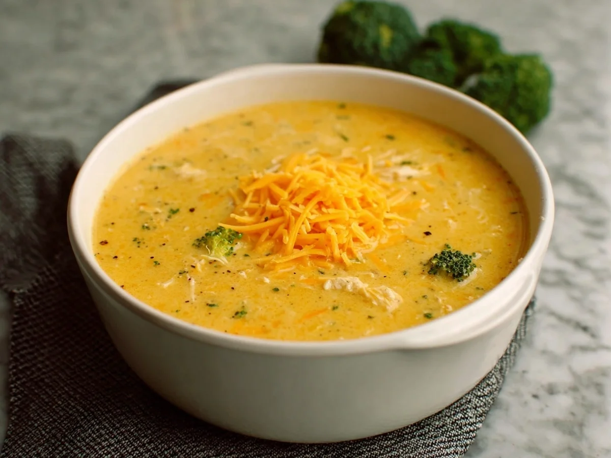 High Protein Broccoli Cheddar Soup: Healthy Comfort - Image 2