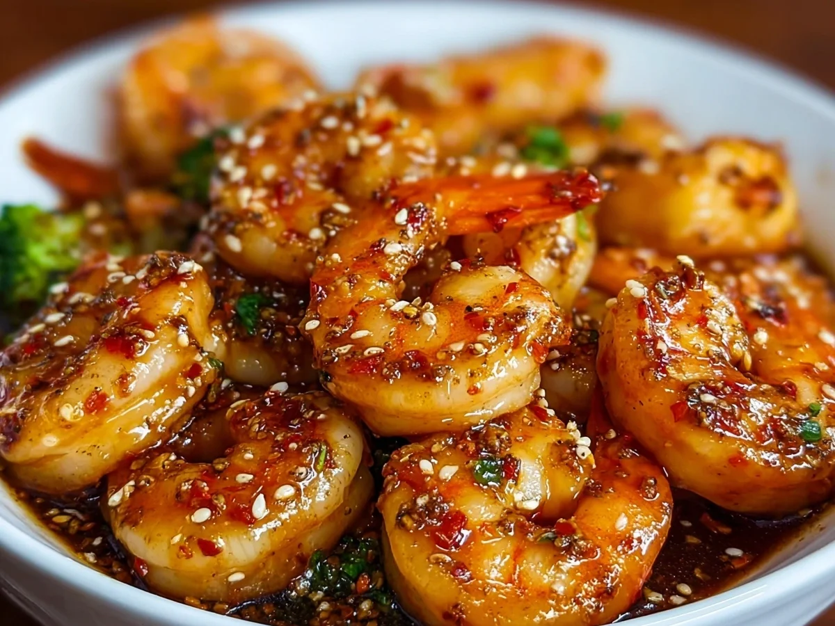 High Protein Honey Garlic Shrimp Dinner Recipe - Image 1