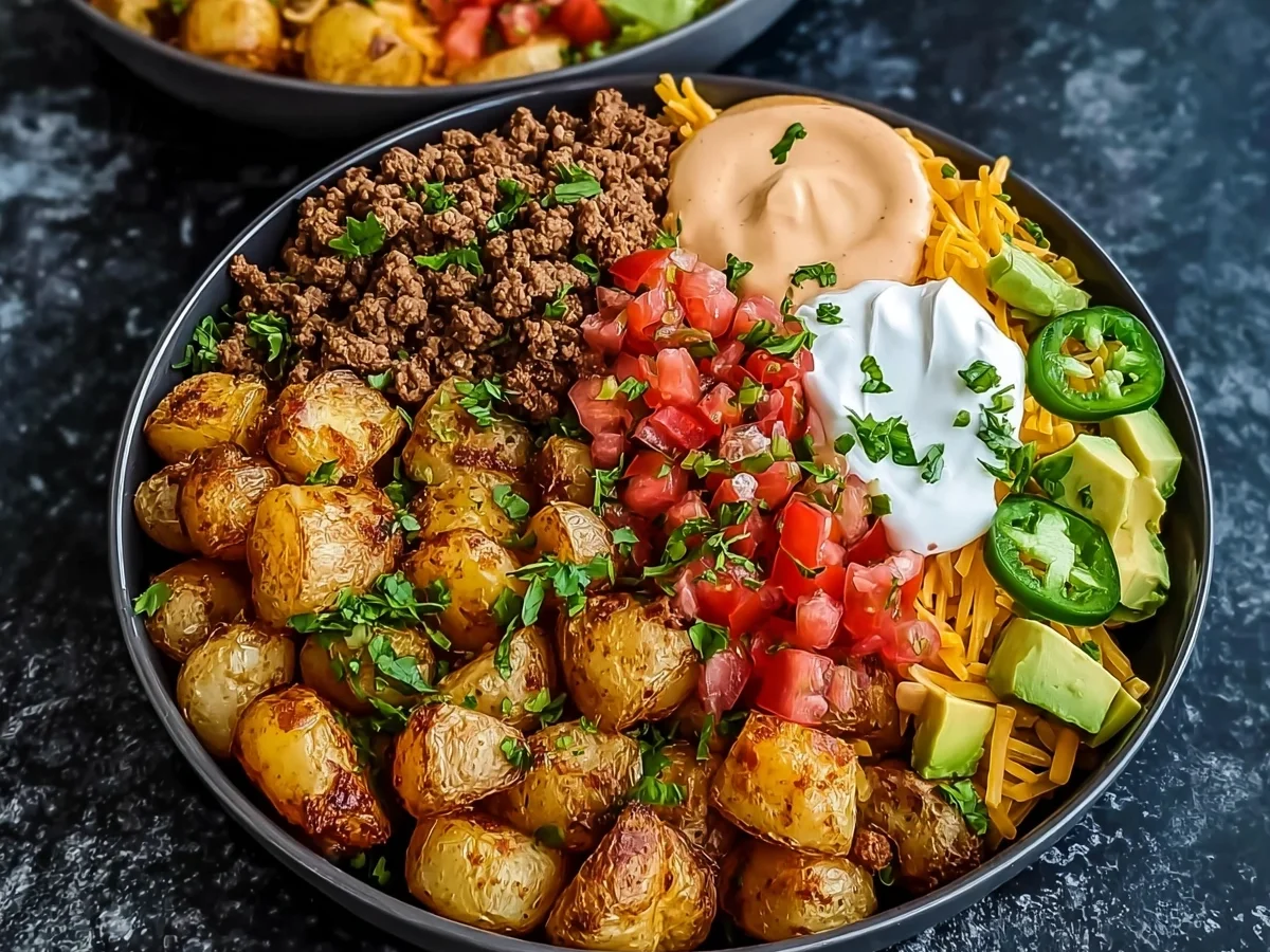 High-Protein Potato Taco Bowls: Meal Prep Friendly - Image 1