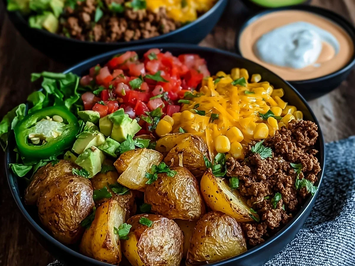 High-Protein Potato Taco Bowls: Meal Prep Friendly - Image 2