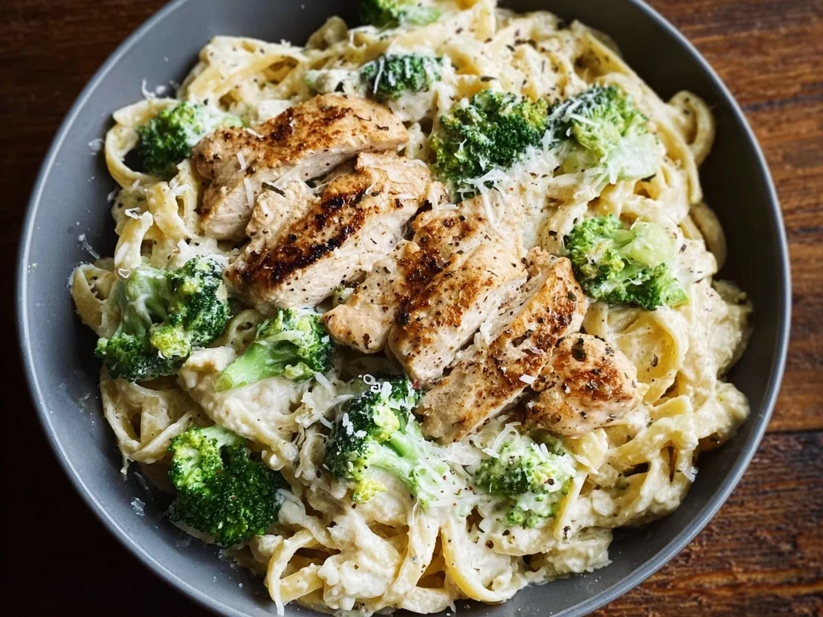 High Protein Skinny Chicken Broccoli Alfredo - Image 1
