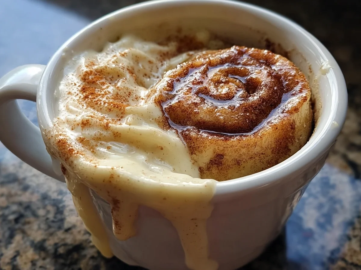 Keto Cinnamon Roll Mug Cake: 3-Minute Sugar-Free Treat - Image 2