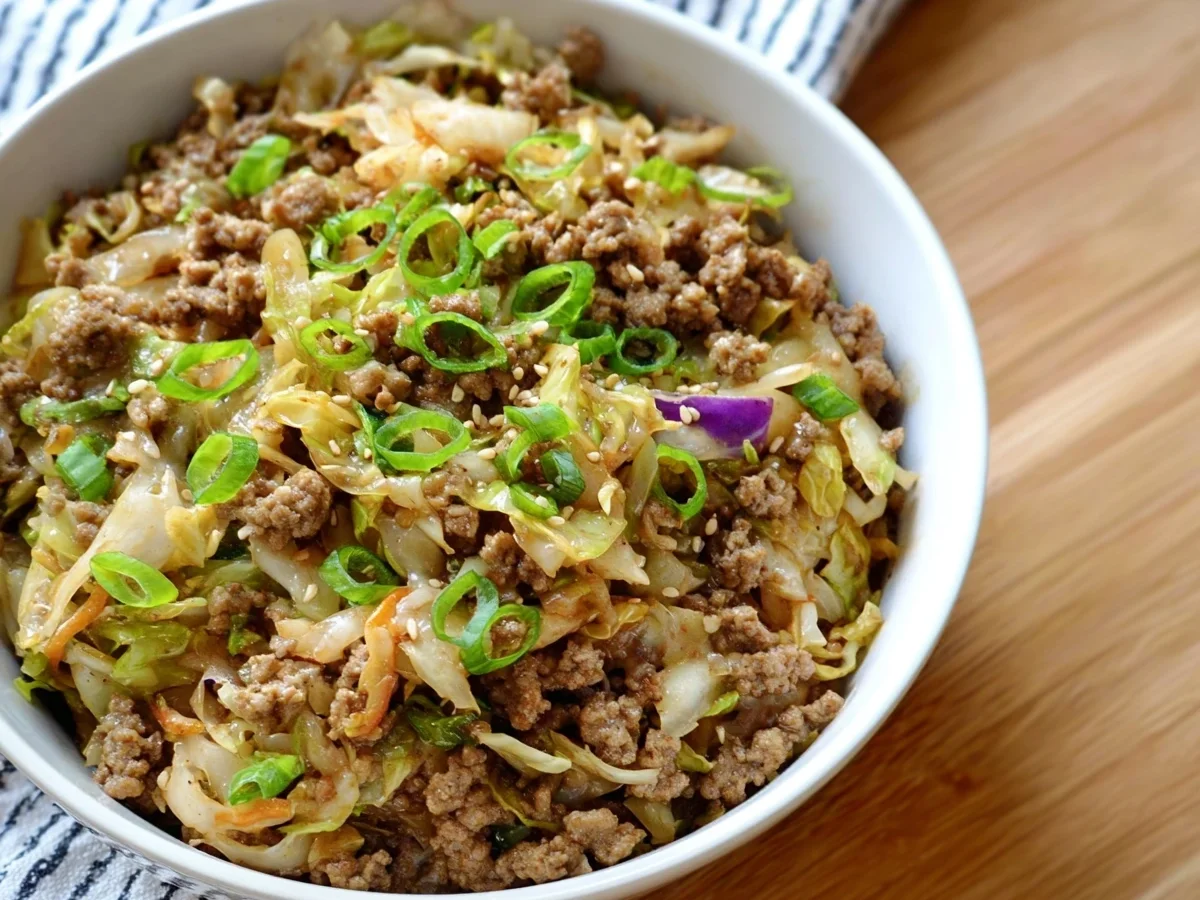 Keto Egg Roll in a Bowl: 15-Minute Low Carb Dinner - Image 1