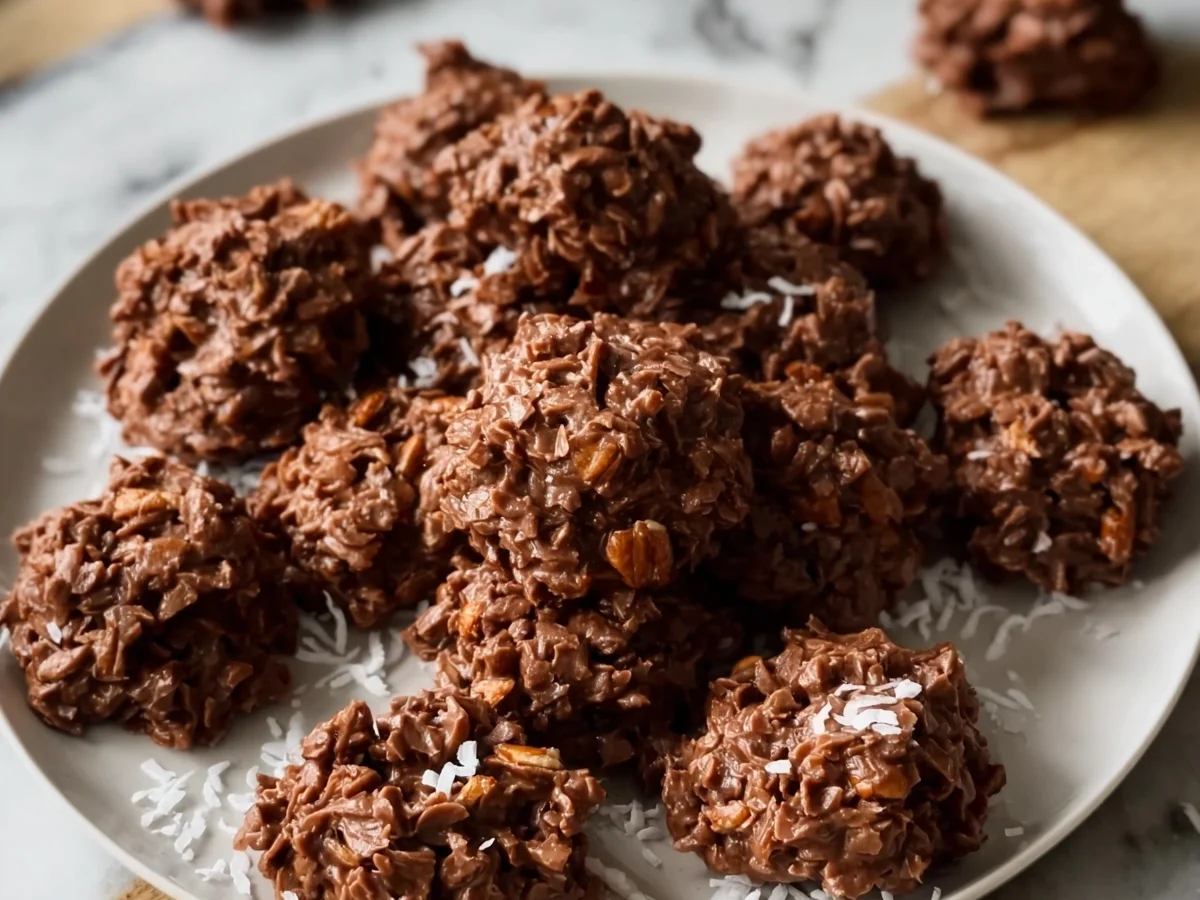 Keto No-Bake Cookies: Quick, Easy, Low-Carb Chocolate Treat - Image 1