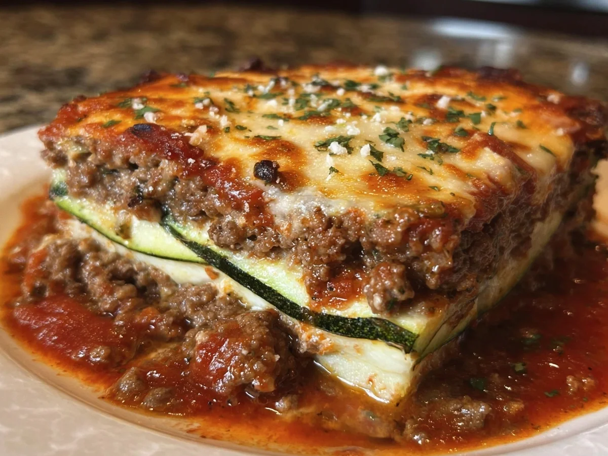 Keto Zucchini Lasagna: Low Carb & Meal Prep Ready - Image 1
