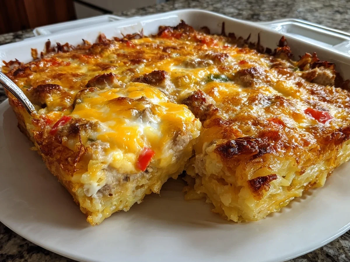 Loaded Hash Browns Casserole: High-Protein Meal - Image 1