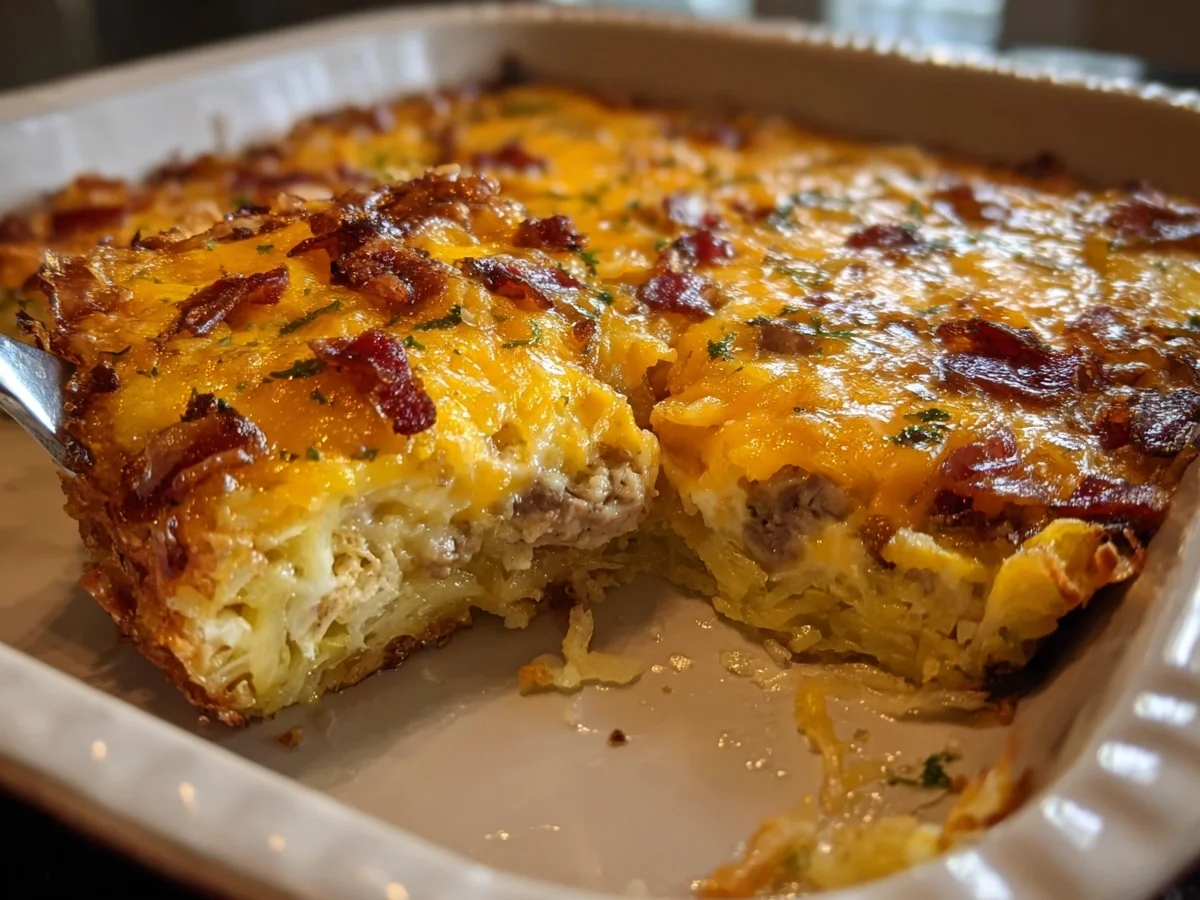 Loaded Hash Browns Casserole: High-Protein Meal - Image 2