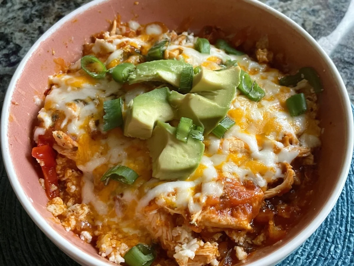 Low-Carb High Protein Cottage Cheese Enchilada Bowl - Image 2