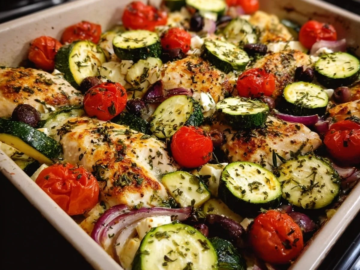 Mediterranean Chicken Zucchini Bake | One-Pan Healthy Meal - Image 2