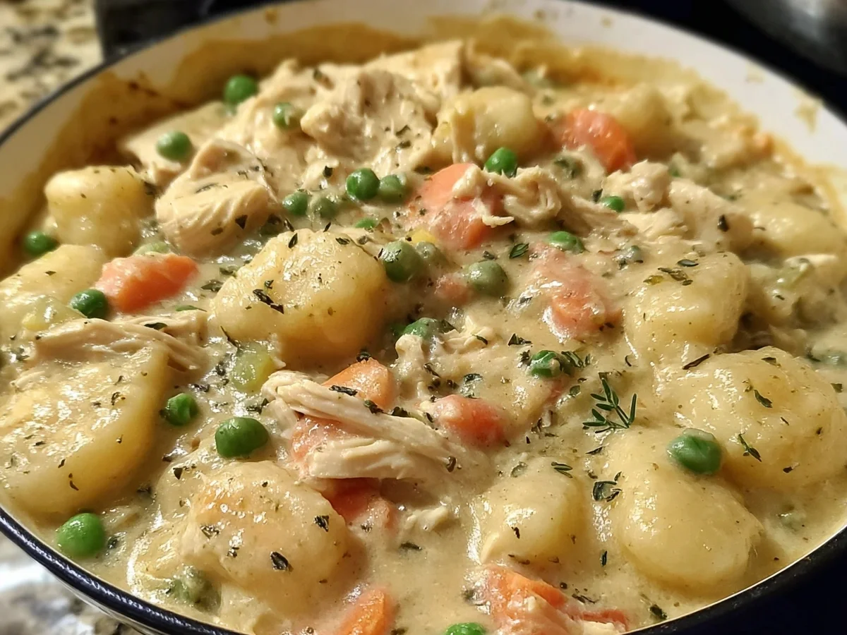 One Pot Gnocchi Chicken Pot Pie Recipe - Image 1