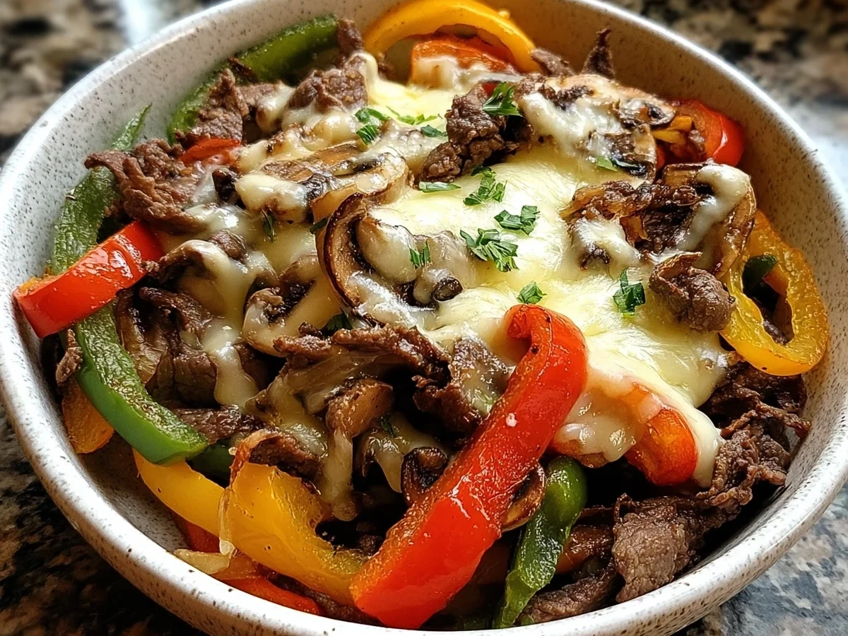 Philly Cheesesteak Bowls: Low Carb, High Protein Dinner - Image 1
