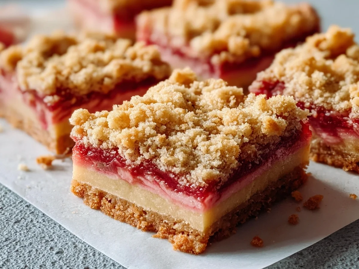 Rhubarb Cream Cheese Bars: Sweet & Tangy Dessert - Image 1