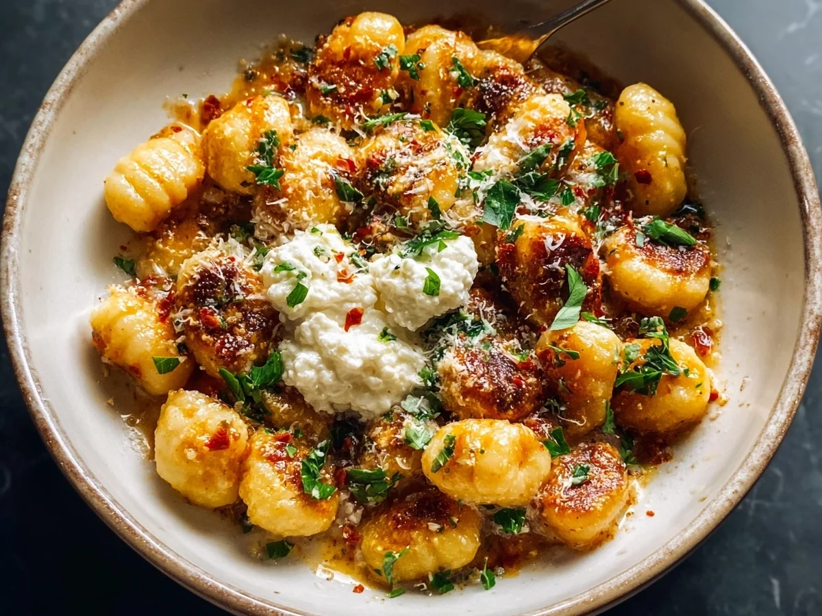 Rich Millionaire Gnocchi with Herbed Ricotta - Image 1