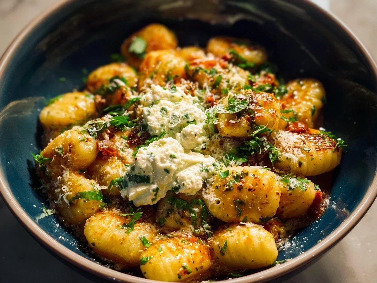 Rich Millionaire Gnocchi with Herbed Ricotta - Image 2