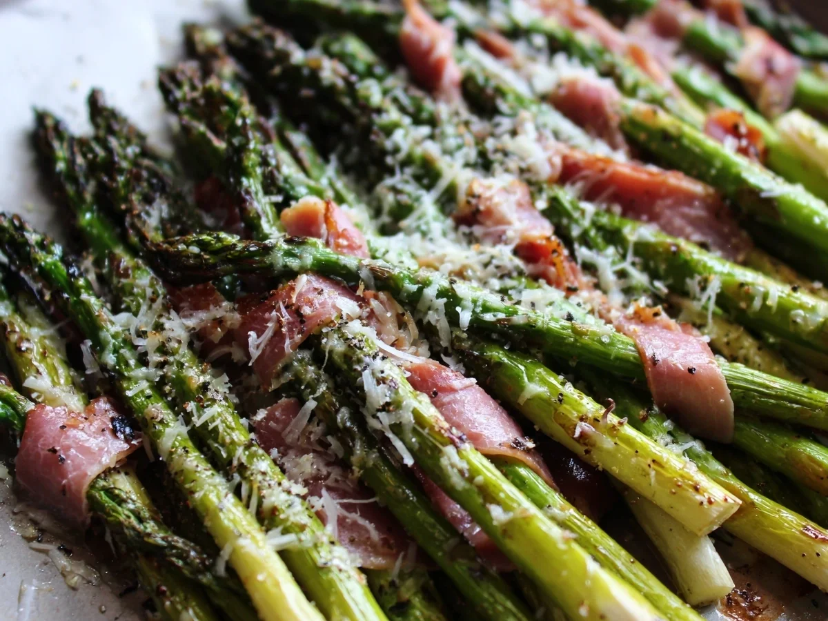 Roasted Asparagus & Turkey Ham with Parmesan - Image 2