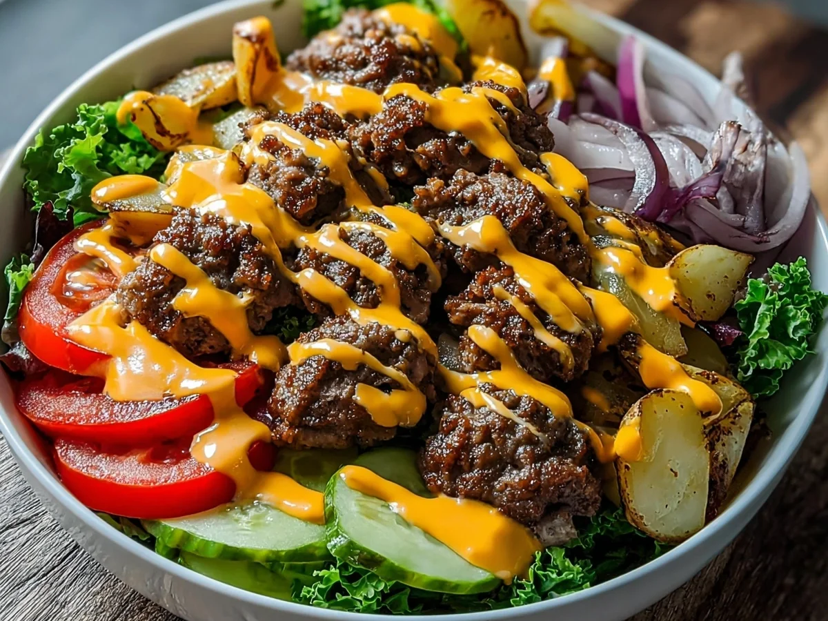 Smash Burger Bowl: Low-Carb, High-Protein Recipe - Image 1