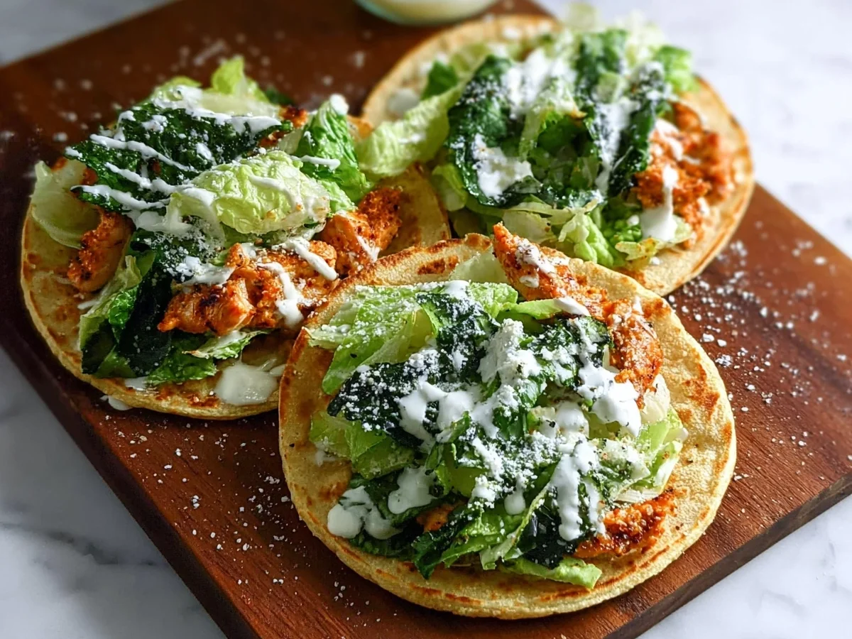 Smash Chicken Caesar Tacos: Quick Family Dinner - Image 1