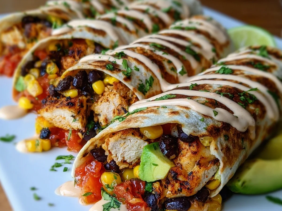 Southwest Chicken Wraps: 20-Minute High-Protein Meal - Image 1