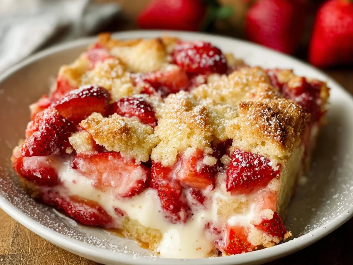Strawberry Rhubarb Custard Dessert - Image 2