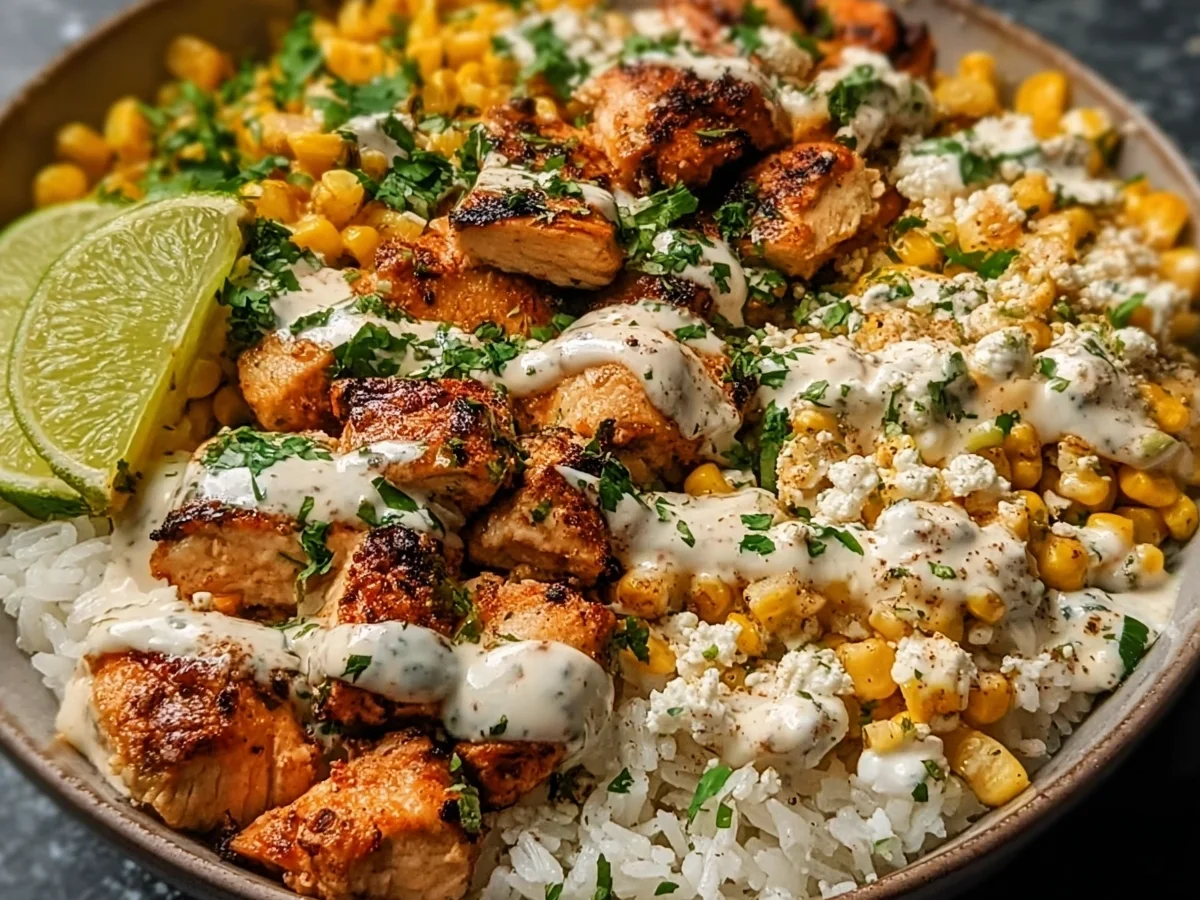 Street Corn Chicken Rice Bowl: High-Protein Meal Prep - Image 2
