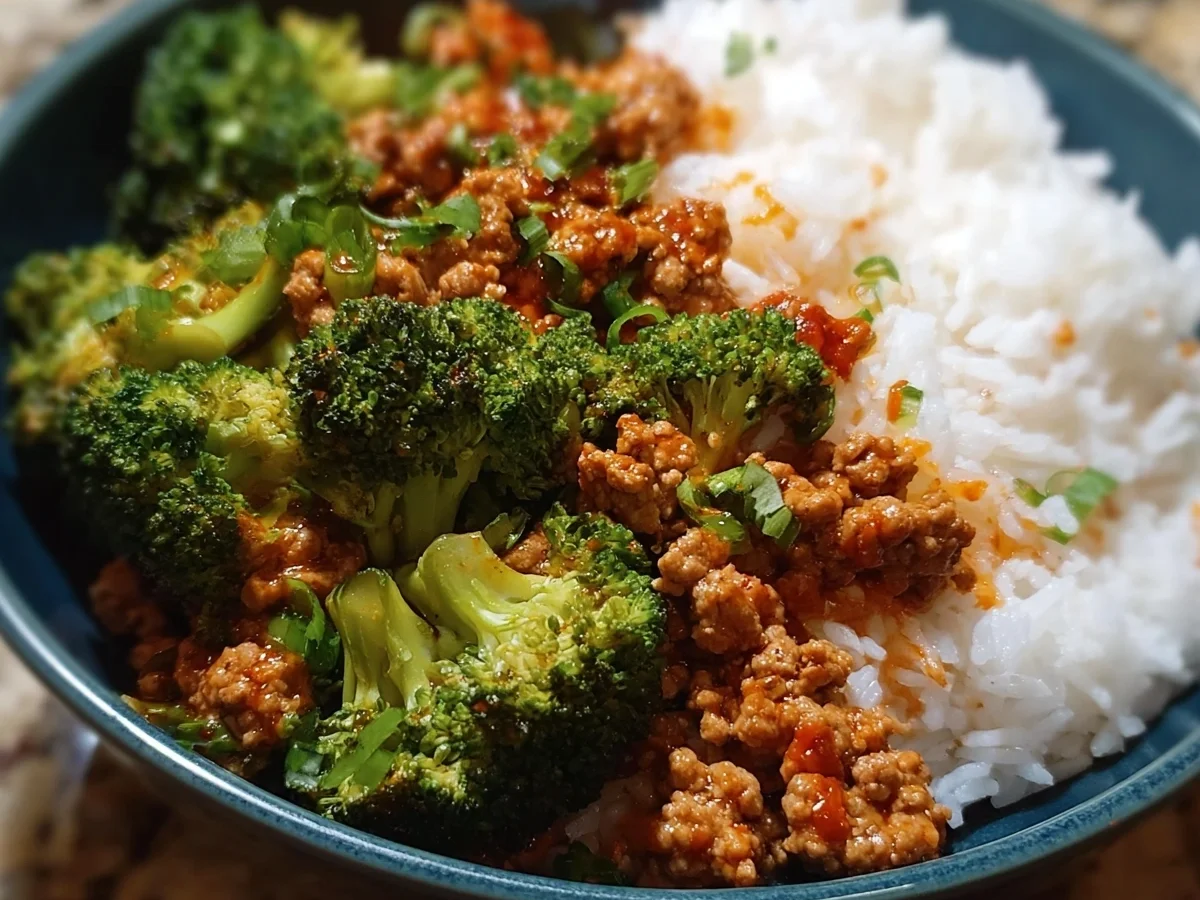 Sweet & Spicy Ground Turkey Broccoli Bowls - Image 1